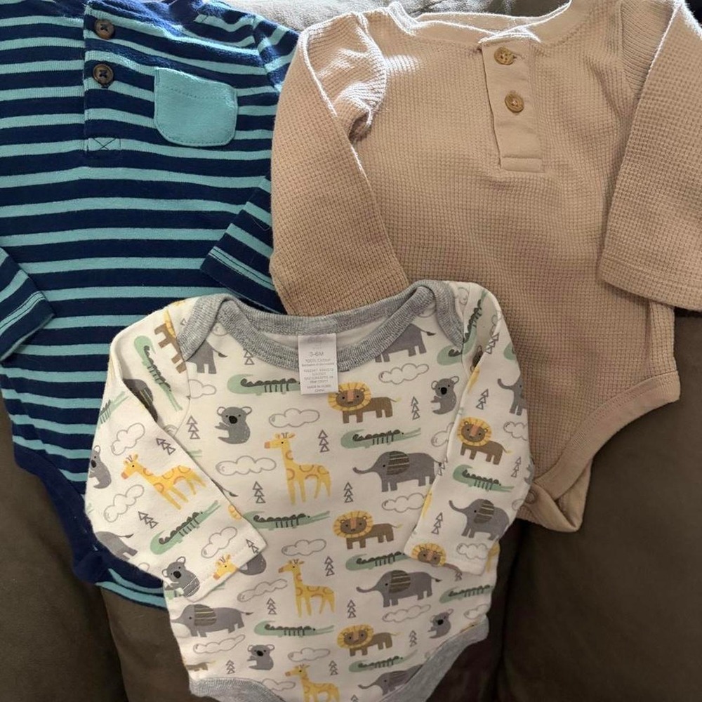 Baby Boy 3-6 Month Clothing Bundle 11pc Lot Dinosaur Lion Construction Mixed
